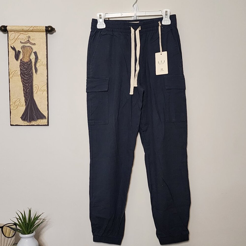 L.T.J Letters to Juliet Linen Blend Cargo Pants